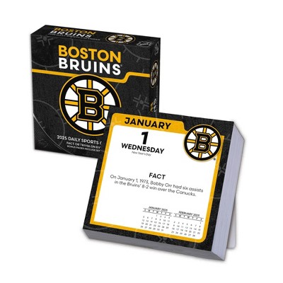 NHL Boston Bruins 2025 Box Calendar