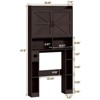 Over The Toilet Storage Cabinet with Adjustable Shelves, Toilet Paper Holder & Towel Rack - 2 of 4