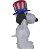 Peanuts Airblown Inflatable Patriotic Snoopy, 3.5 ft Tall, White - 3 of 4