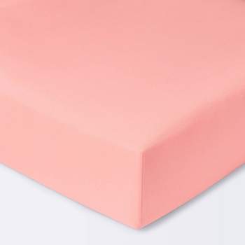 Crib Fitted Sheet Solid - Cloud Island™ - Coral