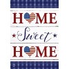 Patriotic Home Sweet Home Double-Sided House Flag 28" x 40" Briarwood Lane - 3 of 4