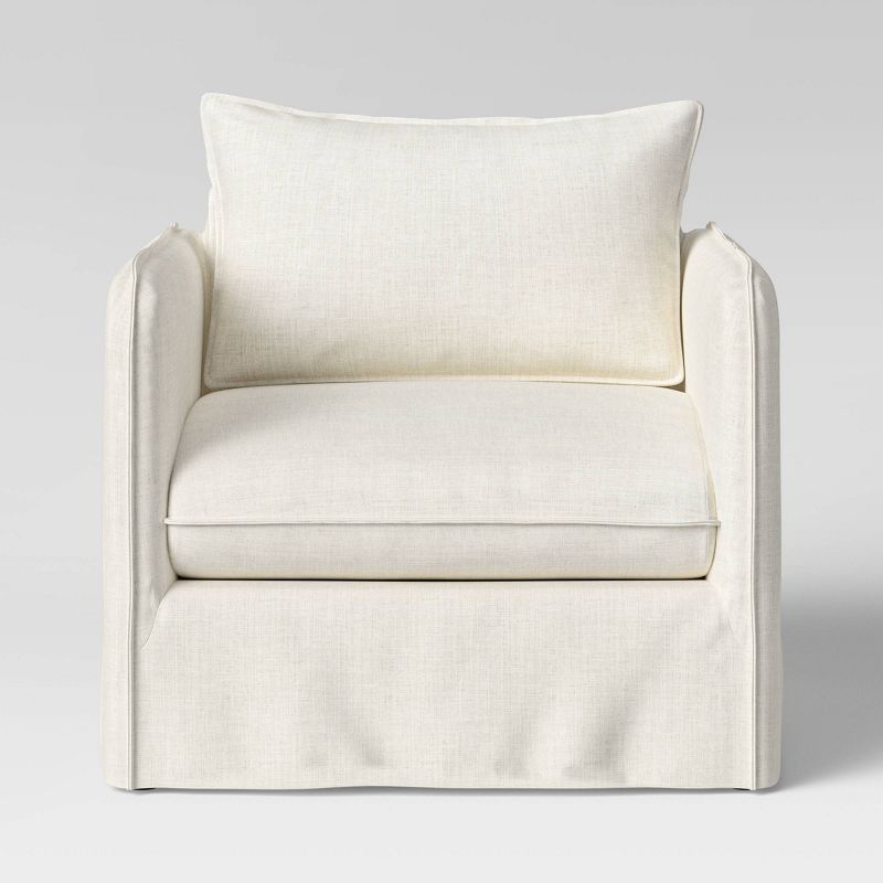 Berea Slouchy Lounge Chair with French Seams - Threshold™, 4 of 14
