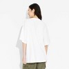 Women's Lover Oversized Short Sleeve Graphic T-Shirt - White - image 2 of 3