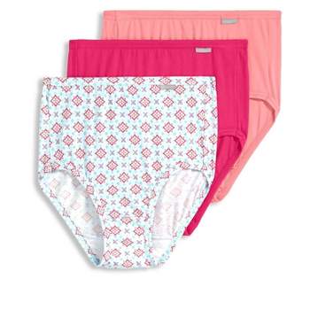 Jockey Womens Elance String Bikini 3 Pack Underwear String Bikinis 100%  Cotton 4 Rose Petal/breezy Bouquet/soft Mauve : Target