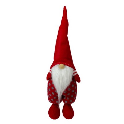 Northlight 16" Red and White Standing Santa Gnome Christmas Figurine