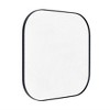 TEHOME 24 in. W x 24 in. H Rounded Square Metal Framed Bathroom Vanity Wall Mirror in Matt Black - 3 of 4