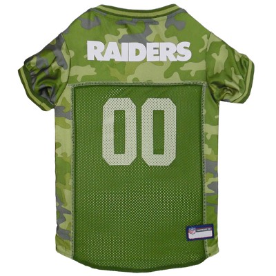 NFL Oakland Raiders Pets First Camo Pet Football Jersey - Camo S