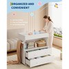 Baby Changing Table Dresser with 5 Drawers, Modern Nursery Dresser with an Open Storage Space, Diaper Changing Station for Bedroom, Baby Room - 3 of 4