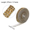 Unique Bargains Self-Adhesive DIY Crafts Decorations Crystal Rhinestone Diamond Ribbon 3 Rolls - 3 of 4