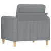 vidaXL Sofa Chair Upholstered Single Sofa Armchair for Living Room Fabric - Light Gray 23.6" - 4 of 4