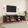 Fluted TV Stand for 80 inch, Modern Entertainment Center with Adjustable Shelves - 4 of 4