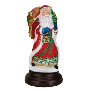 Old World Christmas Blown Glass Tabletop Lamp, Radiant Santa Light - 1 of 3
