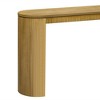 KTMBDW Fluted Console Table, Farmhouse Oval Curved Entryway Table with Storage and Fluted Wood Legs for Entrance, Hallway, Living Room - 4 of 4