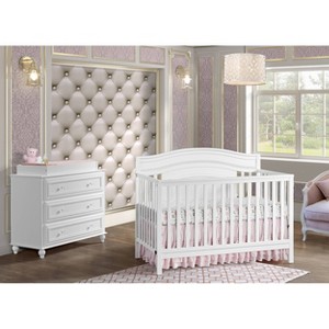 Oxford Baby Briella 4-in-1 Convertible Crib - White - 1 of 4