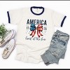 Simply Sage Market Coquette America Land Of The Free Ringer Tee - 3 of 4