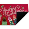 Stupell Industries Happy Pawlidays Animal Paws Printed Outdoor Door Mat, design by Deborah Curiel, 18"x30" - 2 of 4