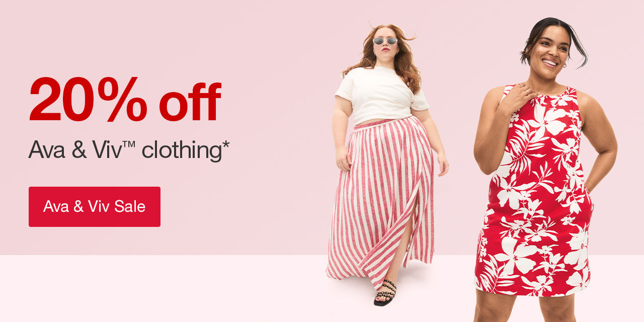 20% off Ava & Viv™ clothing* Ava & Viv Sale >