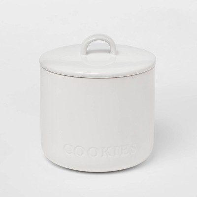 84oz Stoneware Hand Lettered Cookie Canister - Threshold™