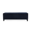Modern Contemporary Altay Velvet Storage Ottoman with Fabric-Christopher Knight Home - 2 of 4