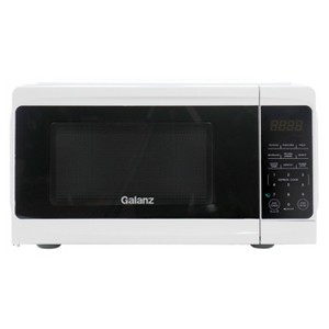Galanz 0.7 cu ft 700W Countertop Microwave Oven in White with One Touch Express Cooking - 1 of 4