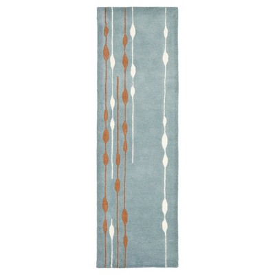 Flint Runner - Blue / Multi (2'6"x12' ) - Safavieh