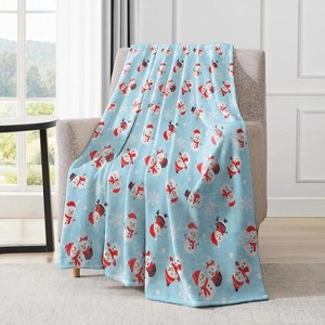 Nutcracker Christmas Decorative Throw Blanket,Ballet Fairy Mouse King Tree Print Decoration,Flannel Winter Pink Blankets. - 1 of 3