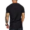 COOFANDY Men's Muscle Pleated Raglan Sleeve Bodybuilding Gym Tee Short Sleeve Fashion Workout Hipster Shirt - 3 of 4