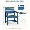 GardenJoy 2-Piece HDPE Outdoor Dining Chairs - Weather Resistant Patio Seating - 2 of 3