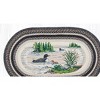 Earth Rugs Loons Oval Patch Rug 3'x5' – Hand-Braided Jute Rug with Lake-Inspired Loon Bird Design for Rustic Lodge or Cabin Decor - 3 of 3
