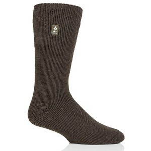 Heat Holders® Men’s Joshua ORIGINAL™ Solid Crew Socks | 1 Pair Size Men’s 7-12 | Advanced Thermal Yarn | Thick Boot Socks Cold Weather Gear | Warm + Soft, Hiking, Cabin, Hunting, Outdoor, Cozy at Home Socks - 1 of 4