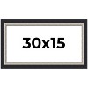 PosterPalooza | Panoramic Embellished Black Picture Frame - UV Acrylic, Foam Board Backing, Hanging Hardware - 2 of 4