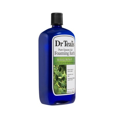 Dr Teal's Pure Epsom Salt Relax & Relief Eucalyptus & Spearmint Foaming Bath - 34 fl oz