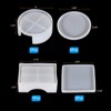 Unique Bargains Rectangle and Round Silicone Non-Deformable Cup Mould Set 12 Pcs - 2 of 4