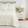 EY Essentials 26" x 26" Willa Ivory Cotton Euro Sham - Machine Washable - 2 of 4