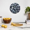 Ninola Design Watery Abstract Flowers Navy Round Cutting Board - Deny Designs - 3 of 3