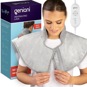 Geniani XL Heating Pad for Back Pain & Cramps Relief - Heat Pad for Neck, Shoulders, and Muscle Pain with Auto Shut off (12"×24") - 1 of 4