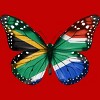 Men's Design By Humans Butterfly Flag Of South Africa By GiftsIdeas Tank Top - 2 of 2