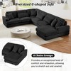 MOONMISS 129" Oversized Corduroy Sectional Sofa U-shaped Sofa Couch Modern Sofa for Living Room - 3 of 4
