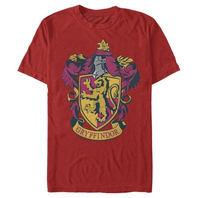 Men's Harry Potter Gryffindor Ornate Crest T-shirt : Target