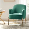Odo Upholstered Accent Chair Velvet Comfy Living Room  Arm Chair | Karat Home - 3 of 4