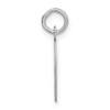 Black Bow Jewelry Sterling Silver, Kate Collection, Bubble Block Initial F Pendant - 2 of 4