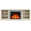 NicBex TV Stand Modern Fireplace TV Stand Entertainment Center with Large Storage Cabinet for Living Room - 4 of 4