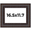 PosterPalooza | 3.5" Wide Ornate Brown Picture Frame - UV Acrylic, Backing Board, Hanging Hardware Included - 2 of 4