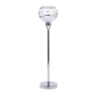 Elegant Candle Holders, Tall & Modern, Chrome Finish, Home Decor Accent, Ideal for Living Room & Celebrations