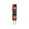 HomeRoots 42" Black Gold Orange And Purple Solid Wood Halloween And Thanksgiving Reversible Garden Stake - 4 of 4