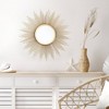 Brewster Opal Gold Starburst Metal Wall Mirror: 20" Round, Iron Frame, No Assembly Required - 3 of 4