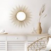 Brewster Opal Gold Starburst Metal Wall Mirror: 20" Round, Iron Frame, No Assembly Required - image 3 of 4