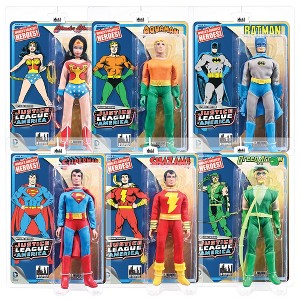 Justice League of America Special Edition 8 Inch Retro Figures: Set of all 6 Figures - 1 of 4