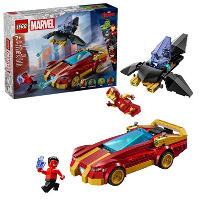 LEGO Marvel Iron Man Car & Black Panther vs. Red Hulk Super Hero Building Toy 76310