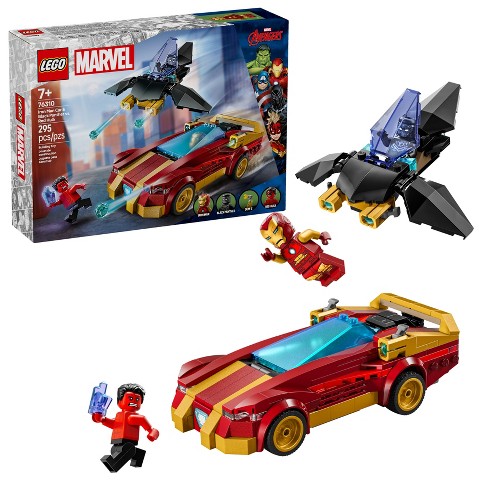Lego Marvel Iron Man Car Black Panther Vs. Red Hulk Super Hero Building Toy 76310 Target